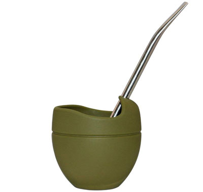 modern silicone gourd for drinking mate style teas